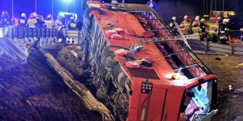 ДТП украинских автобусов в Польше